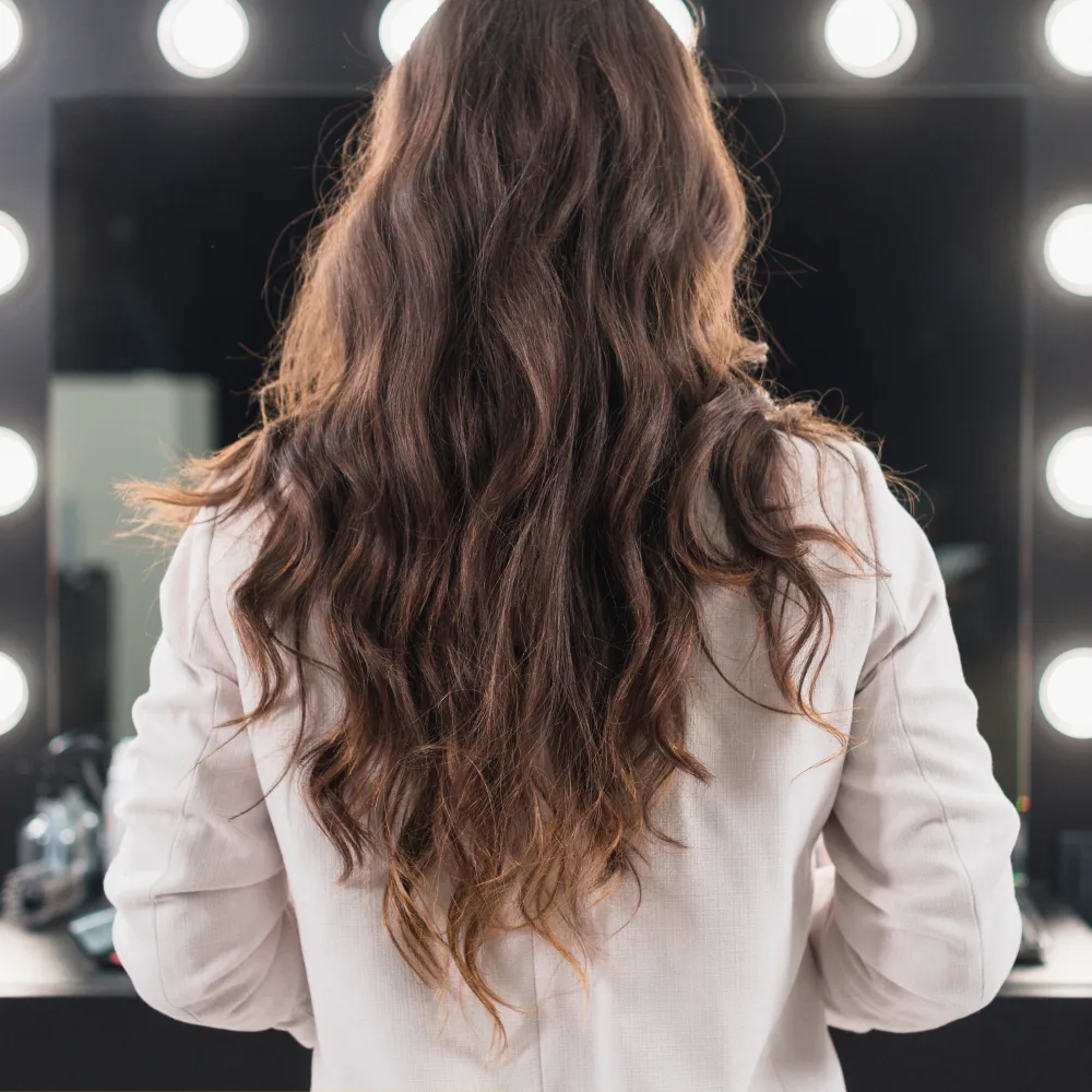 Customer with an outstanding healthy hair