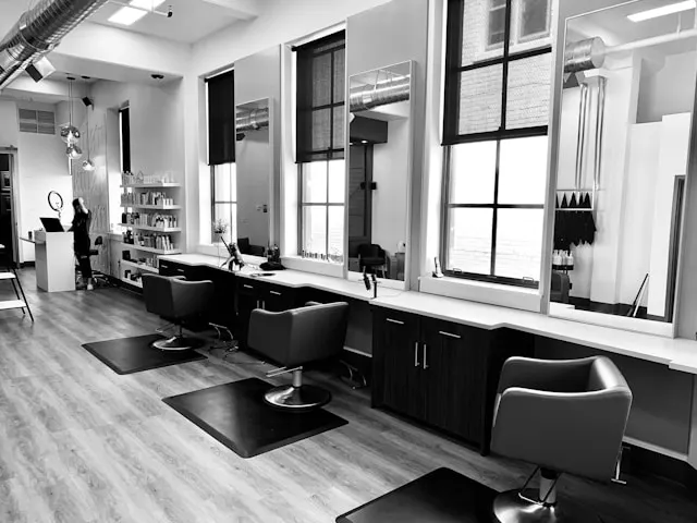 Hair styling salon illustration