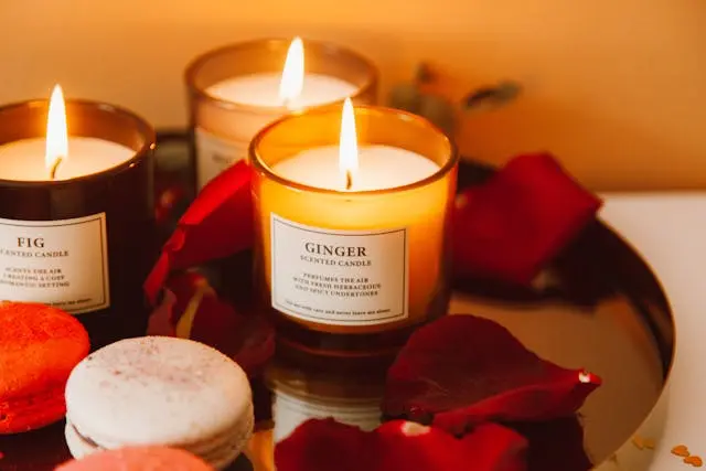 Soft ambient spa setting