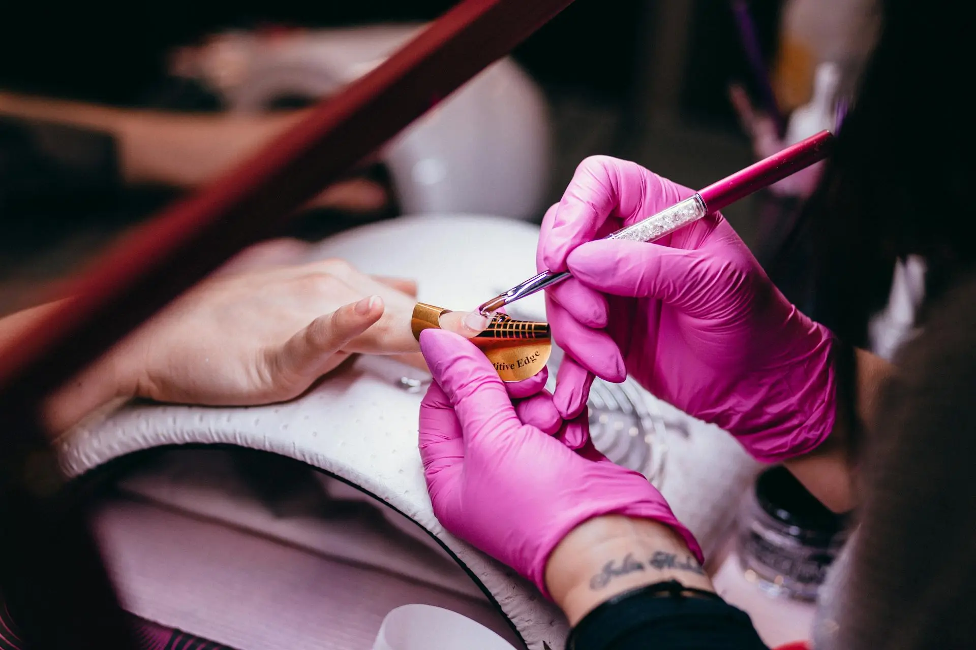 Nails professional working background image